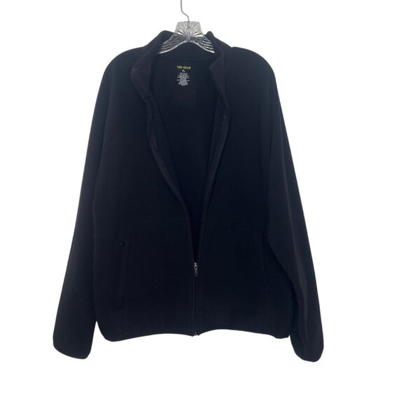 Tek Gear Full-Zip Fleece Jacket Mens XL Black - Picture 3 of 6